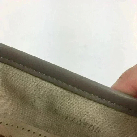 Sas Womans Flats Sz 7 S Gray Leather Slip On Penny - Picture 8 of 8